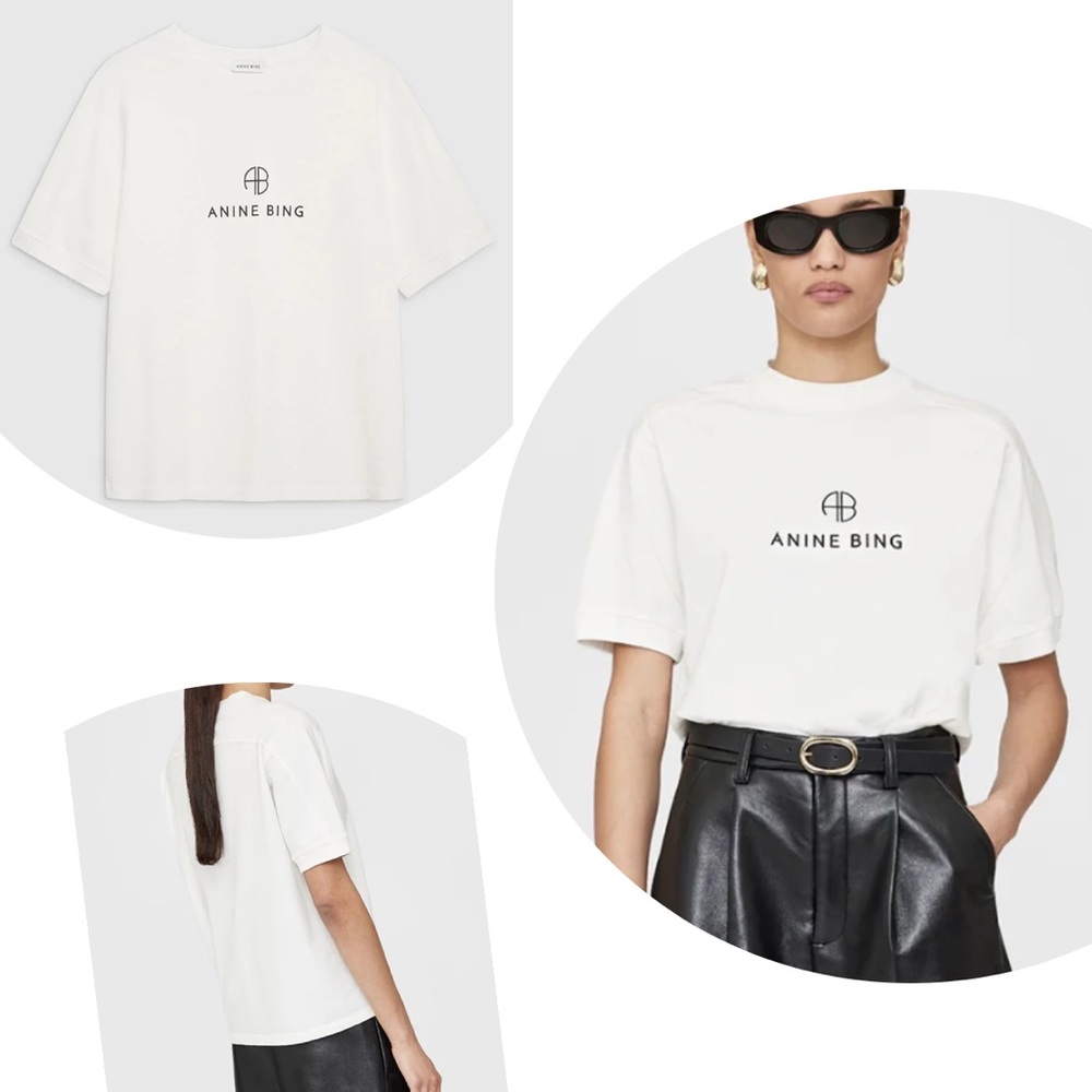 Anine Bing Jaylin Tee Monogram
